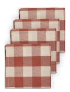 Midnatt Napkins 4-Pack Bertel Röd