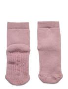 Melton Cotton Socks - Anti-Slip Rosa