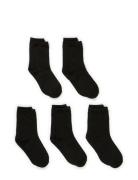 Melton 5-Pack Socks, Single Colour Svart