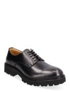 S.T. VALENTIN Lightweight Derby - Grained Leather Svart