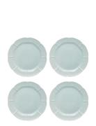 Aida Søholm Solvej Lunch Plate 4 Pcs Blå