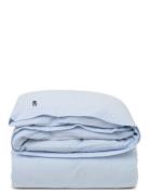 Lexington Home Blue/White Striped Cotton Seersucker Duvet Cover Blå