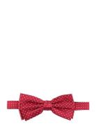 Dots Silk Bow Tie Fluga Red Portia 1924