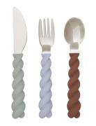 OYOY MINI Mellow Cutlery - Pack Of 3 Multi/patterned