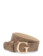 GUESS Noelle Logo Adj Pant Belt Brun