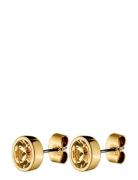 Nobles Sg Golden Accessories Jewellery Earrings Studs Gold Dyrberg/Ker...