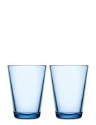 Iittala Kartio Tumbler 40Cl Aqua 2Pcs Blå