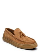 Dawson Tassel Loafer Hairy Sue Loafers Låga Skor Brown Fred Perry