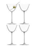 LSA International Borough Martini Glass Set 4 Nude