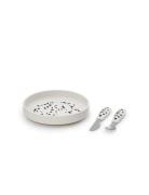 Elodie Details Silic Plate Set - Dalmatian Dots Vit