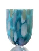 Big Confetti Tumbler Home Tableware Glass Drinking Glass Blue Anna Von...