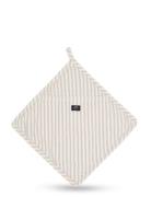 Lexington Home Icons Cotton Herringb Striped Potholder Beige