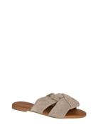 Pieces Pcvisana Suede Sandal Beige