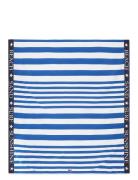 Lexington Home Striped Cotton Terry Family Beach Towel Blå