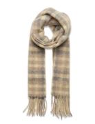 Fresia Check Accessories Scarves Winter Scarves Yellow HOLZWEILER