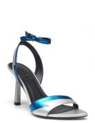 Katniss_Sndl90_Lmna Sandal Med Klack Silver HUGO