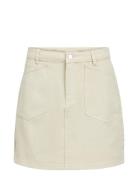 Objalas Mw Short Skirt 131 Kort Kjol Cream Object