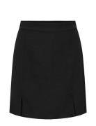Onlnova Life Lux Taylor Slit Skirt Solid Kort Kjol Black ONLY