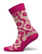 Kirmailla Unikko T Lingerie Socks Regular Socks Pink Marimekko