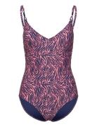 Femilet Tidra Bikini Wirefree Plunge T-Shirt Swimsuit Rosa