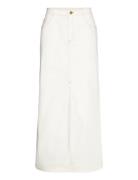 Classic Jeans Skirt Lång Kjol White H2O Fagerholt