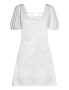 Peyton Puff Dress Kort Klänning White Once Untold