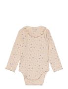 Body Ls Pointelle Bodies Long-sleeved Multi/patterned Fixoni