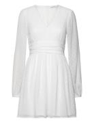 Dahlia Dotted Dress Kort Klänning White Bubbleroom