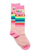 High Socks Sockor Strumpor Pink Billieblush
