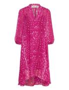 Dvf Ileana Dress Kort Klänning Pink Diane Von Furstenberg