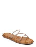 Selena Glam Sandal Platta Sandaler Beige Shoe The Bear