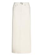 Evianna Denim Maxi Skirt Lång Kjol Cream Bardot