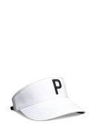 Tech P Adjustable Visor Accessories Headwear Caps White PUMA Golf