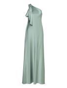 Lauren Ralph Lauren Satin Charmeuse -Shoulder Gown Grön