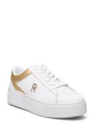 Tommy Hilfiger Th Platform Court Sneaker Gld Vit