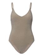 Glint Swimsuit Baddräkt Badkläder Silver Second Female