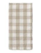 Napkins Square Beige/White Home Textiles Kitchen Textiles Napkins Clot...