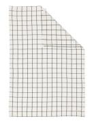 Kitchentowel Big Square White/Brown Home Textiles Kitchen Textiles Kit...