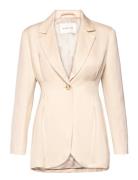 Clover -Button Blazer Blazers Single Breasted Blazers Cream Malina