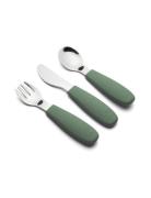 Jana Cutlery Set 3 Pack Home Meal Time Cutlery Green Nuuroo
