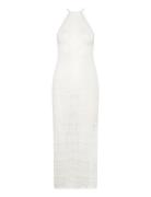 Abra Fine Knitted Dress Maxiklänning Festklänning White Bubbleroom