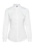 Heritage Slim Fit Shirt Tops Shirts Long-sleeved White Tommy Hilfiger