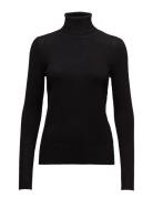 J2046, Milasz Rollneck Pullover Tops Knitwear Turtleneck Black Saint T...