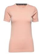 Fuseknit Comfort Rn Ss W Sport T-shirts & Tops Short-sleeved Pink Craf...