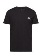 Basic T Small Logo Designers T-shirts Short-sleeved Black Alpha Indust...