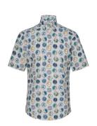 Casual Fit Poplin Shirt Designers Shirts Short-sleeved Multi/patterned...