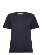 Almaiw Tshirt Tops T-shirts & Tops Short-sleeved Blue InWear
