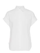 Lauren Ralph Lauren Linen Dolman-Sleeve Shirt Vit