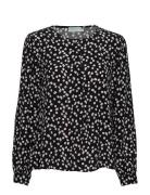 Morris Lady Ines Printed Blouse Svart