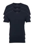 Slhnewpima Ss O-Neck Tee 3 Pack Noos Tops T-shirts Short-sleeved Navy ...